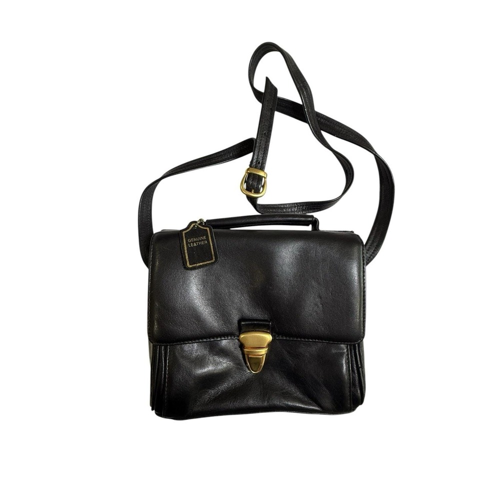 Diamicci Crossbody Bag Womens Medium Black Good‎ Vintage Leather Buckle